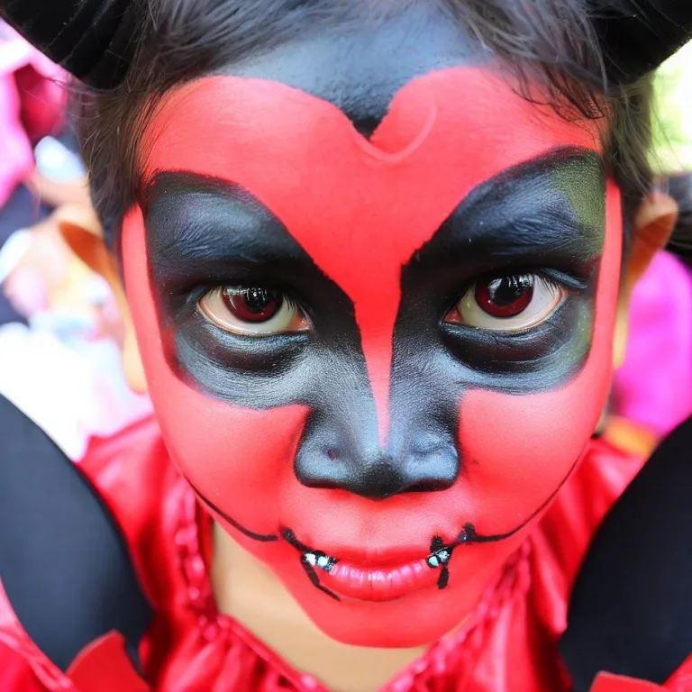 Makijaż diabła dla dzieci