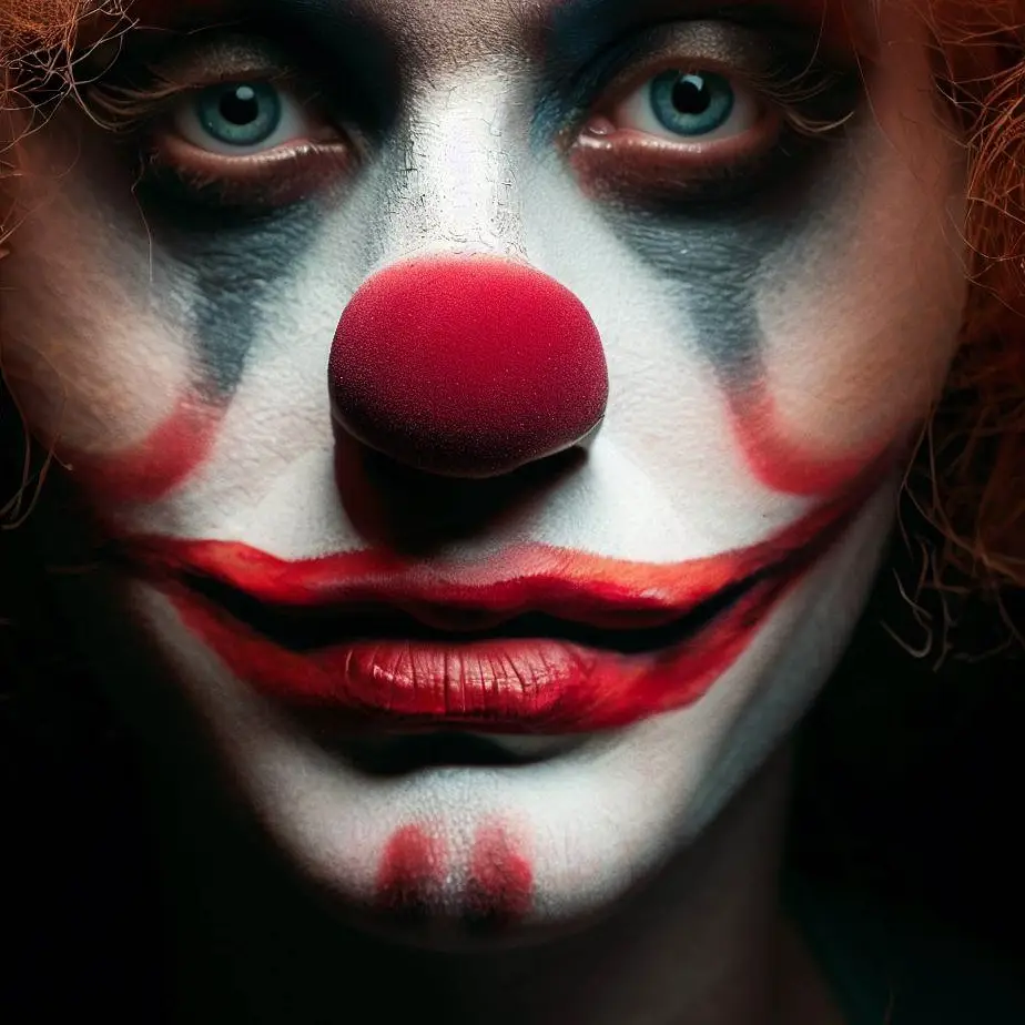 Makijaż klauna na Halloween