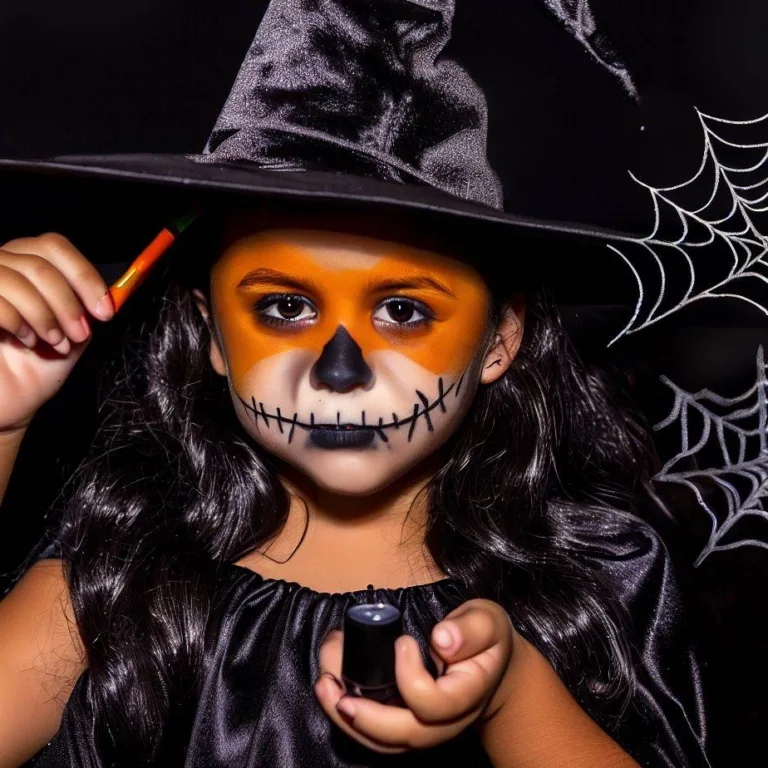 Makijaż na Halloween dla dzieci czarownica