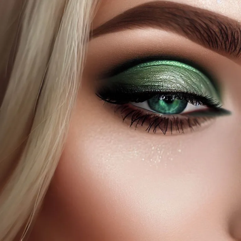 Makijaż oczu zielonych dla blondynek
