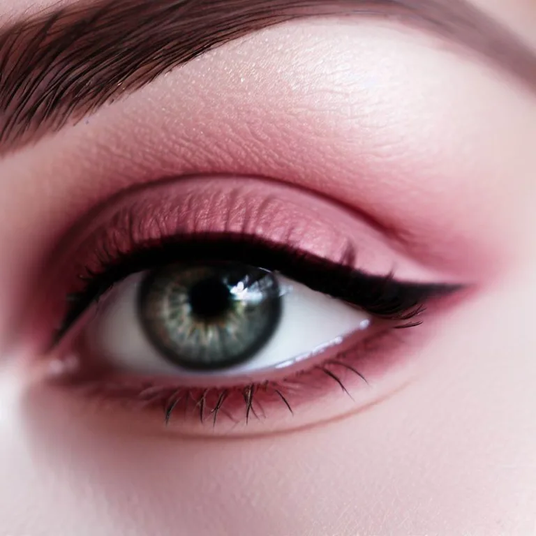 Makijaż oka różowy