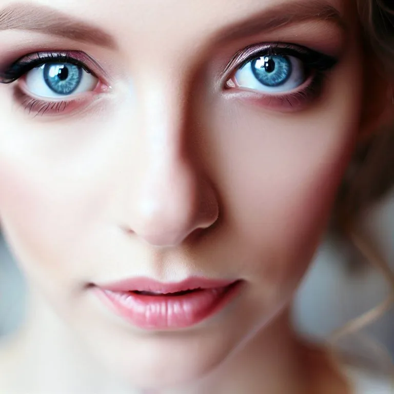 Makijaż ślubny niebieskie oczy