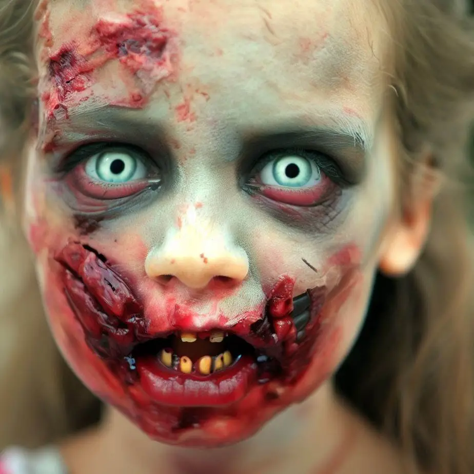 Makijaż zombie dla dzieci